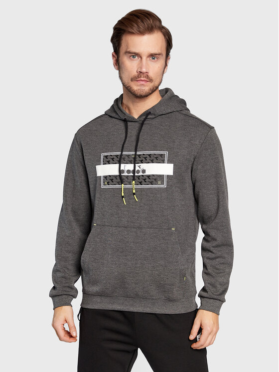 Diadora Diadora Bluza Urbanity 502.178867 Szary Relaxed Fit