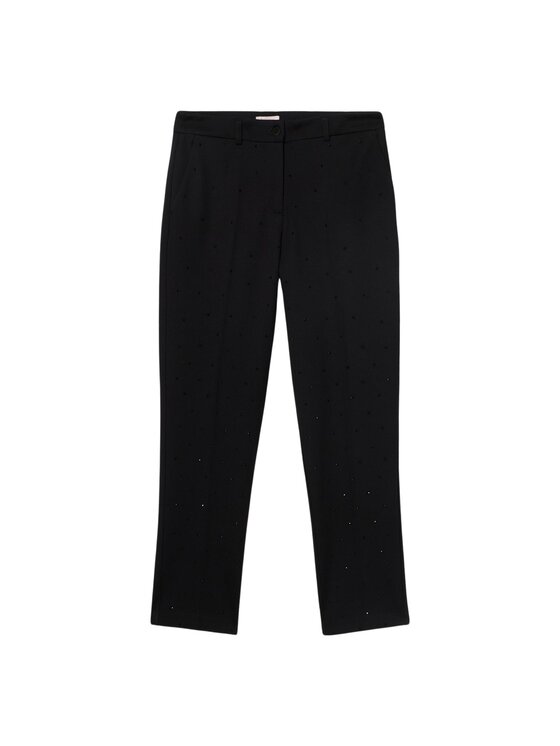 Oltre Oltre Pantaloni di tessuto P069R008829N033 Nero Regular Fit
