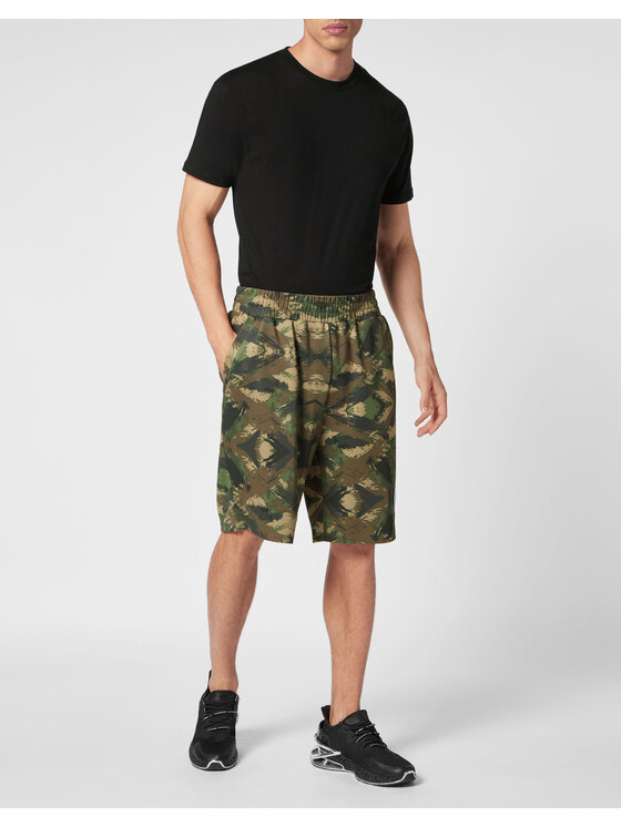 Plein Sport Plein Sport Pantaloncini 533 Nero Jogger Fit