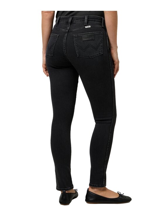 Wrangler Wrangler Jeansy 112371164 Czarny Skinny Fit