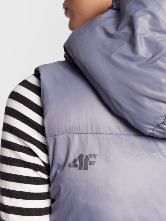 4F 4F Bezrękawnik H4Z22-KUDP004 Granatowy Relaxed Fit