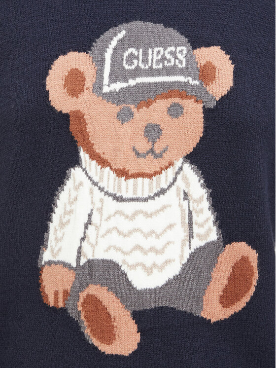 Guess Guess Pulover W6BR84 Z1927 Bleumarin Regular Fit