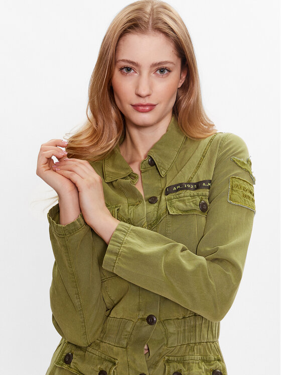 Aeronautica Militare Aeronautica Militare Kurtka przejściowa 231AB2077DCT3095 Zielony Regular Fit