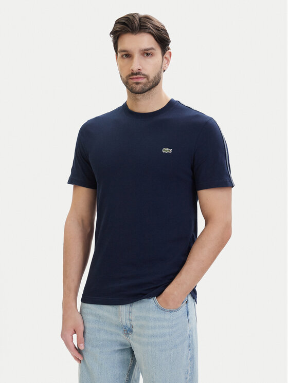 Lacoste Lacoste T-Shirt TH0888 Granatowy Regular Fit