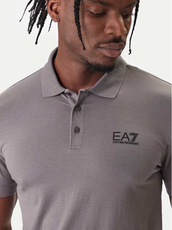 EA7 Emporio Armani EA7 Emporio Armani Polo 8NPF14 PJVQZ U8086 Szary Regular Fit