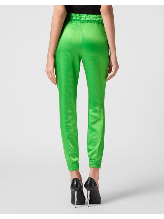PHILIPP PLEIN PHILIPP PLEIN Jogger nohavice 4921 Zelená Regular Fit