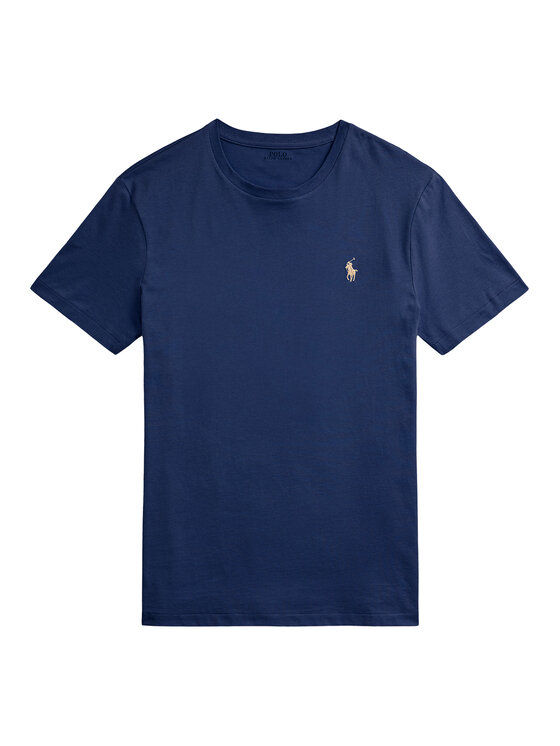 Polo Ralph Lauren Polo Ralph Lauren T-Shirt 710671438426 Σκούρο μπλε Custom Slim Fit