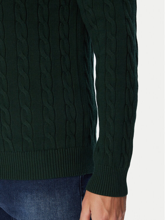 Gant Gant Sveter 8050603 Tmavo zelená Regular Fit