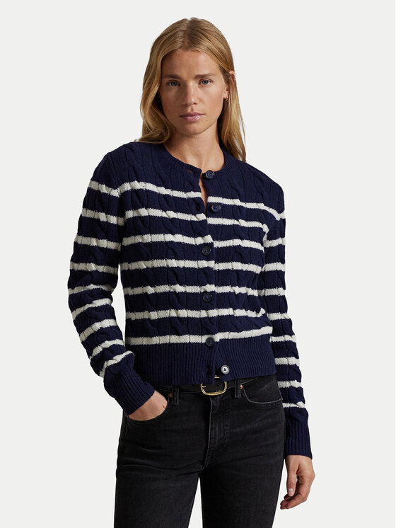 Polo Ralph Lauren Kardigán 211947909001 Tmavomodrá Regular Fit