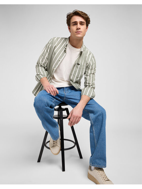 Lee Lee Jeansy ASHER Niebieski Loose Fit