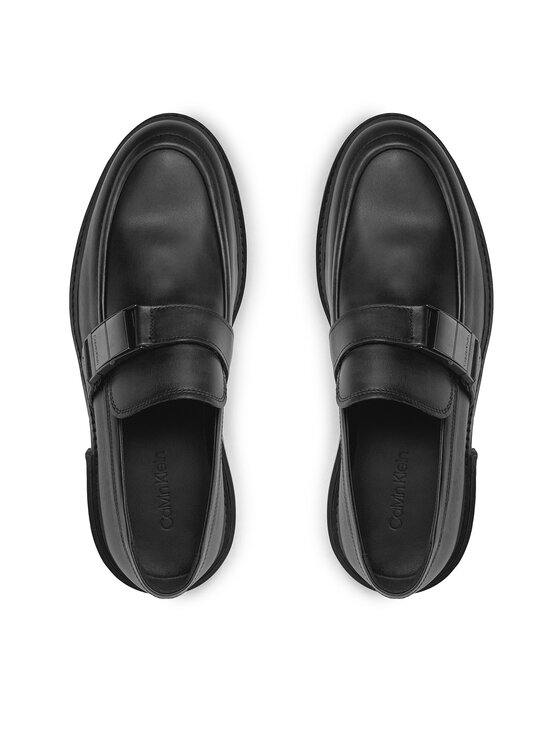 Calvin Klein Calvin Klein Lordsy Moccasin W/ Iconic Plaque HM0HM01452 Czarny