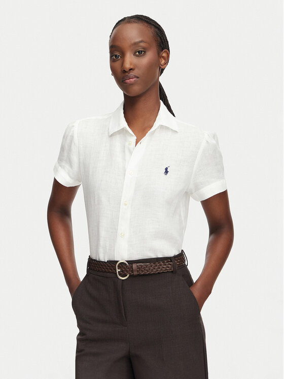 Polo Ralph Lauren Koszula 211973366505 Biały Regular Fit