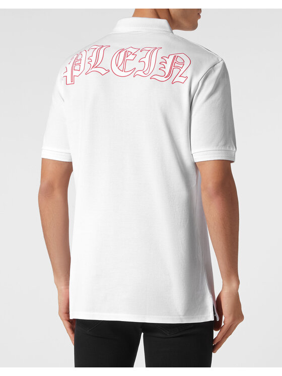 PHILIPP PLEIN PHILIPP PLEIN Polo 9859 Biały Slim Fit