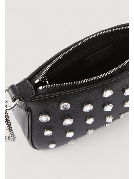 PINKO PINKO Τσάντα HALF MOON BAGUETTE MINI C Μαύρο