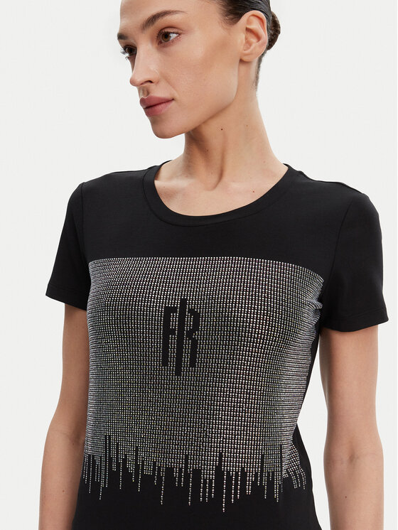 Fracomina Fracomina T-särk FP25ST3002J449N4 Must Regular Fit