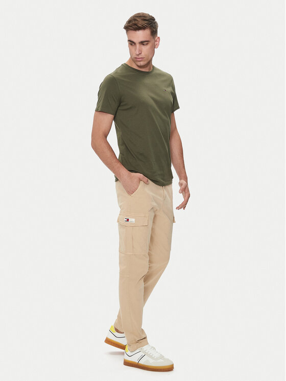 Tommy Jeans Tommy Jeans Штани з тканини Austin DM0DM19489 Бежевий Regular Fit