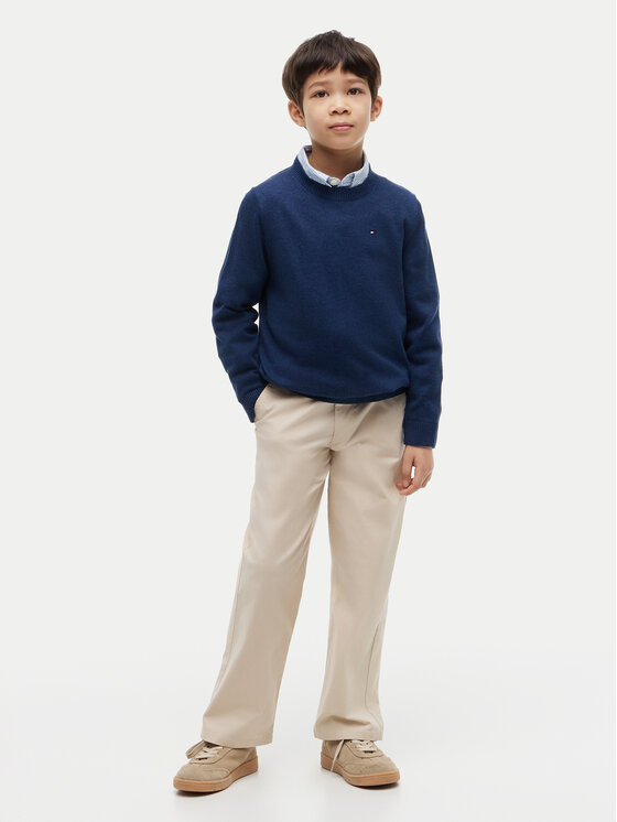 Tommy Hilfiger Tommy Hilfiger Džemper KB0KB10307 Tamnoplava Regular Fit