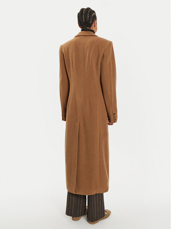 Herskind Herskind Vuneni kaput Ultra 5379816 Smeđa Regular Fit