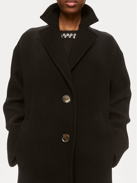 PINKO Pinko Wollmantel Enter 101809 Y7DY Schwarz