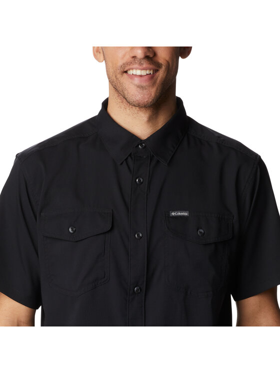 Columbia Columbia Koszula Utilizer II Solid Short Sleeve Shirt Czarny Regular Fit