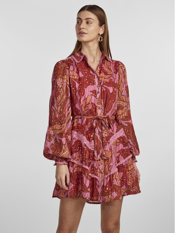 YAS YAS Ежедневна рокля 26030306 Виолетов Regular Fit