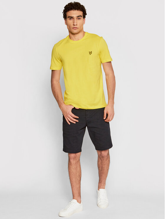 lyle and scott yellow t shirt