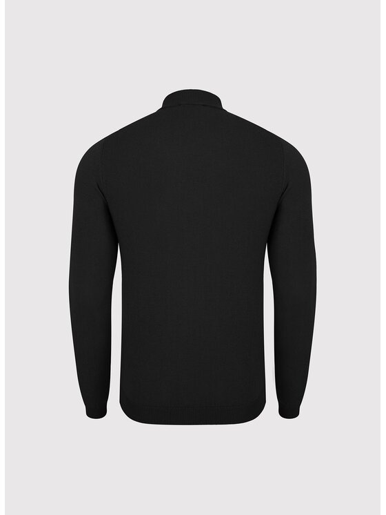 Pako Lorente Pako Lorente Golf P25WB-2X-026 Czarny Classic Fit