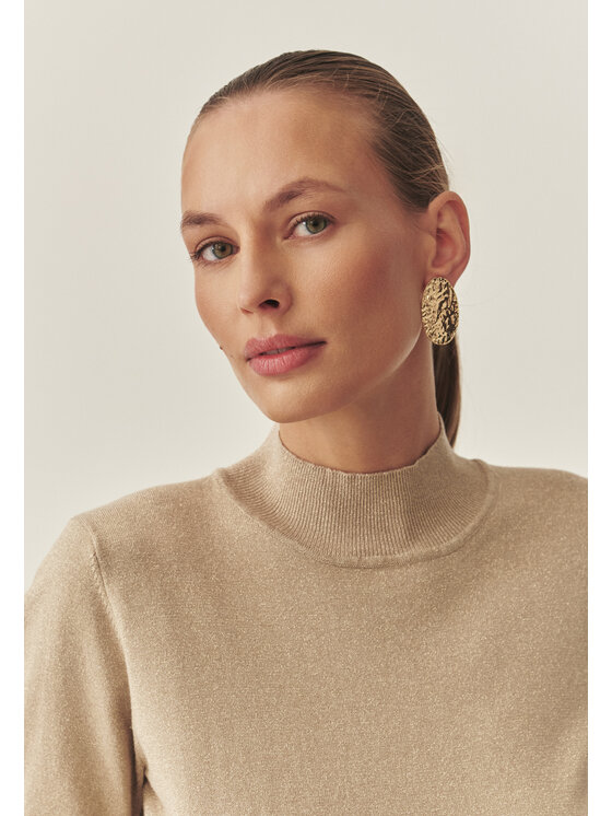 TATUUM TATUUM Sweter LU 3 Żółty Fitted Fit