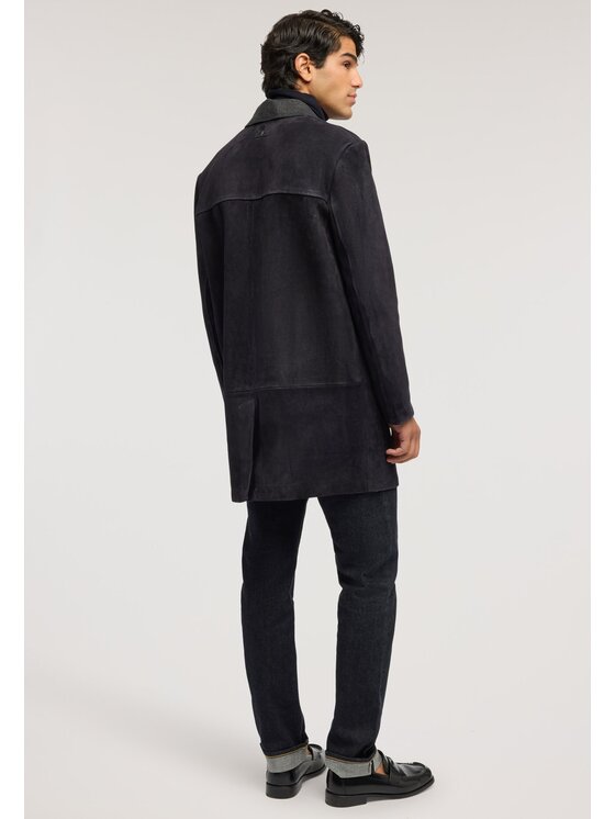 Trussardi Trussardi Kurtka skórzana 8000M000026N0B9 Niebieski Regular Fit