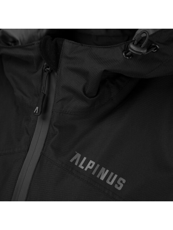 Alpinus Alpinus Kurtka przeciwdeszczowa Paterno Czarny Active Fit