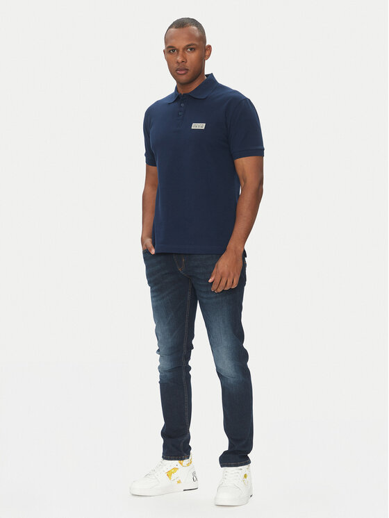 Versace Jeans Couture Versace Jeans Couture Polo 78GAGT08 Granatowy Regular Fit