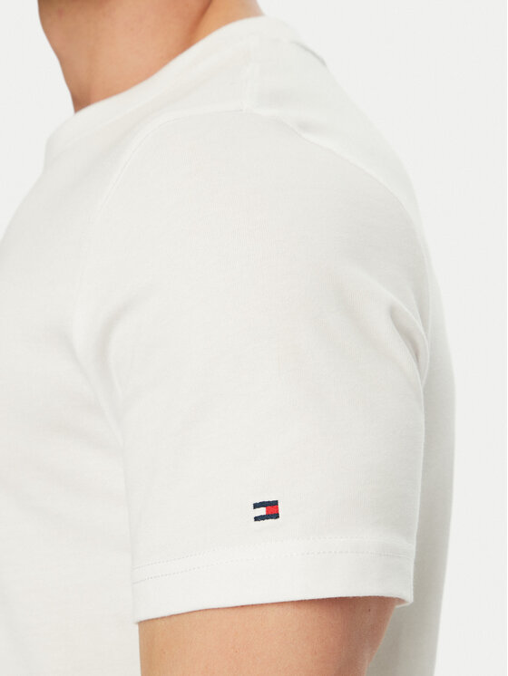 Tommy Hilfiger Tommy Hilfiger T-Shirt Logo Graphic MW0MW42389 Weiß Regular Fit