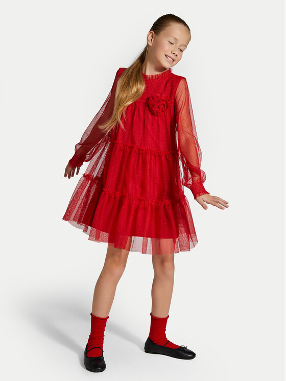 Coccodrillo Coccodrillo Elegantes Kleid ZC4128102EJG Rot Regular Fit