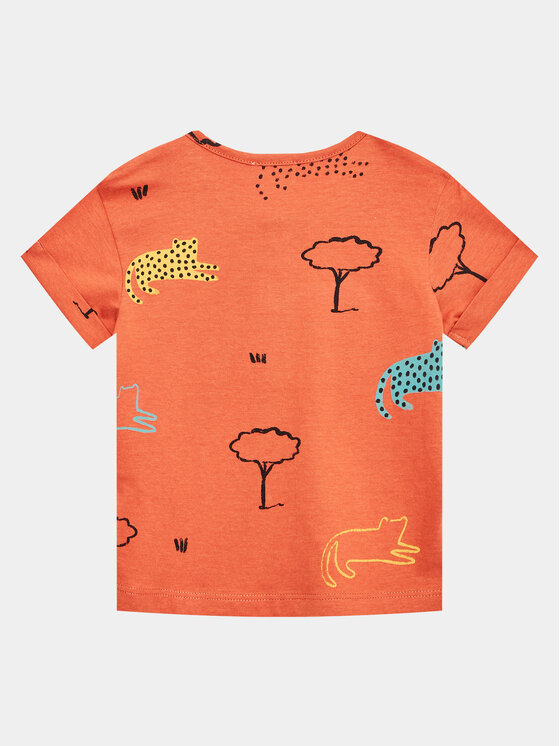United Colors Of Benetton United Colors Of Benetton Majica 3ZCTAQ00F Oranžna Regular Fit