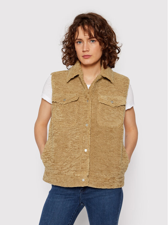 Selected Femme Selected Femme Prsluk Jany 16081088 Smeđa Relaxed Fit
