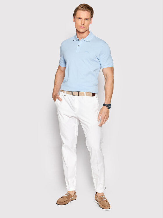 BOSS Boss Поло Pallas 50468362 Блакитний Regular Fit