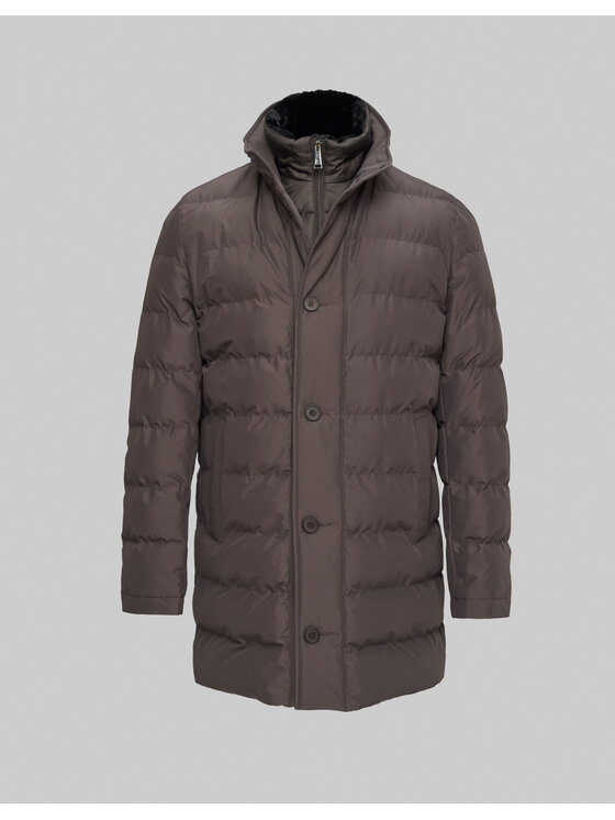 Borgio Borgio Kurtka zimowa camigliano Brązowy Slim Fit