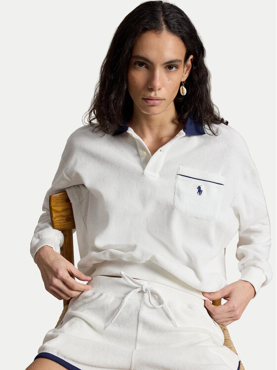 Polo Ralph Lauren Polo Ralph Lauren Felpa 211A12737002 Bianco Relaxed Fit
