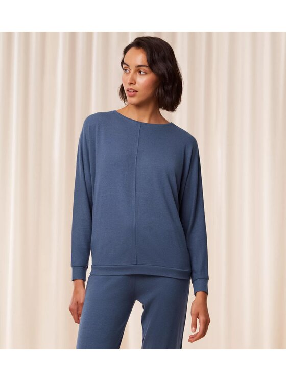 Triumph Triumph Bluza Cozy Comfort Top 01 Szary Regular Fit