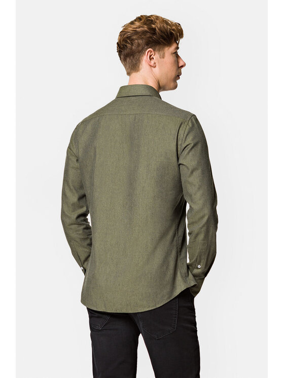 Lancerto Lancerto Koszula Eusebia KO051222000034 Zielony Regular Fit