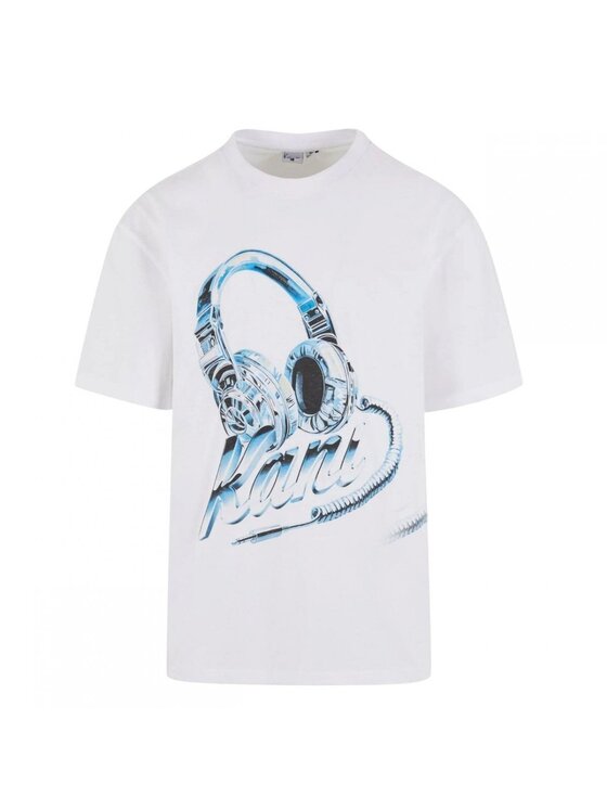 Karl Kani Karl Kani T-shirt HEADPHONE PRINT T-SHIRT Bianco Regular Fit