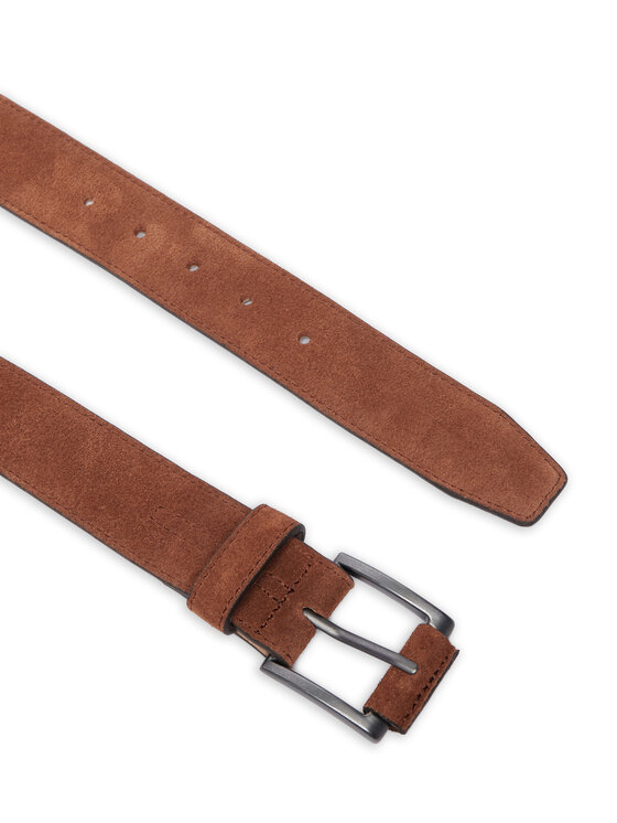 Tommy Hilfiger Tommy Hilfiger Ζώνη Th Soho Roller Suede 3.5 AM0AM14554 Καφέ