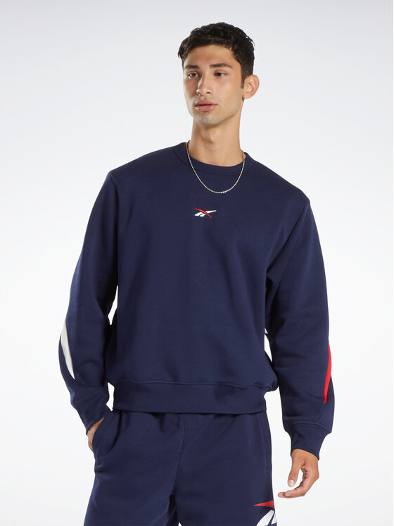 Reebok Felpa Classics Brand Proud Crew Sweatshirt HS7157 Blu scuro Modivo