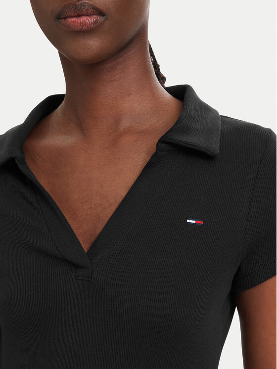 Tommy Jeans Tommy Jeans Vestito da giorno DW0DW22845 Nero Slim Fit