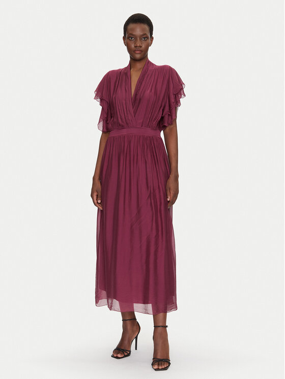 Dixie Dixie Rochie de vară A207W017A Vișiniu Regular Fit