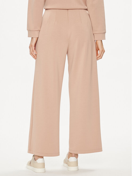 United Colors Of Benetton United Colors Of Benetton Spodnie dzianinowe 3UNN3F03B Beżowy Relaxed Fit