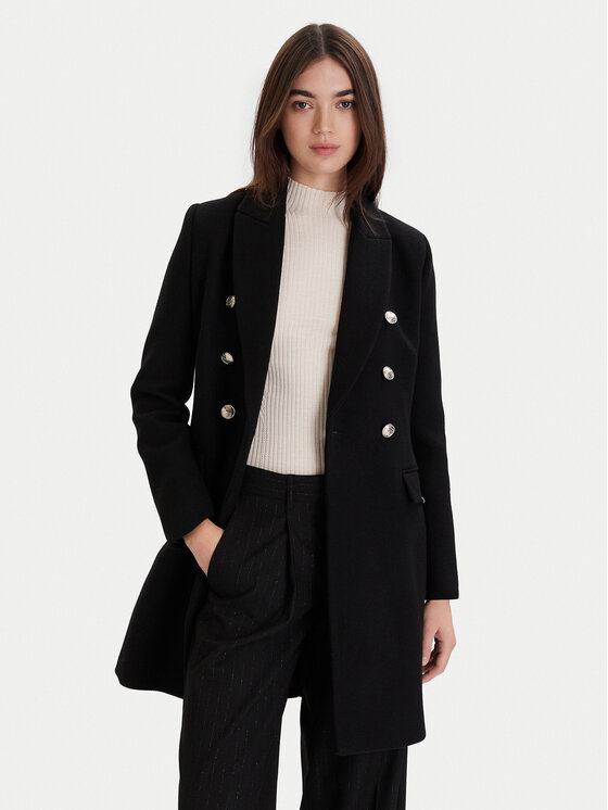 Morgan Morgan Cappotto di lana 252-GATIM.F Nero Regular Fit