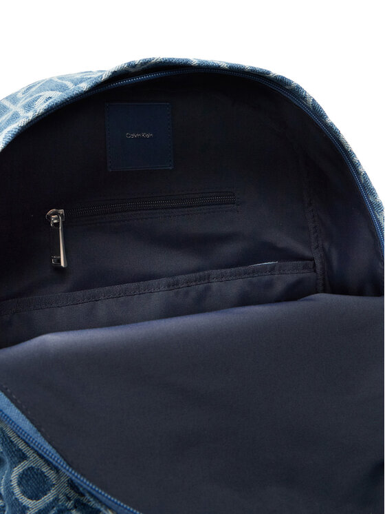 Calvin Klein Calvin Klein Hátizsák Emblem Aop Denim Round Backpack LV04D3429G Kék
