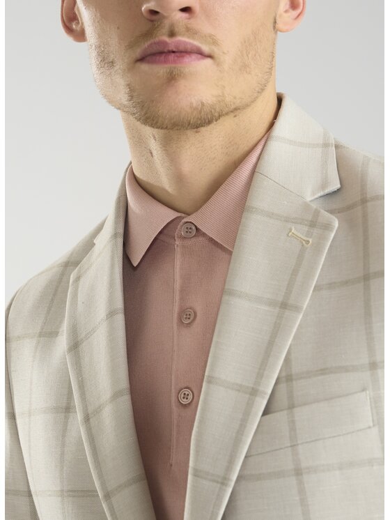 Pako Lorente Pako Lorente Marynarka P24SF-3X-024 Beżowy Slim Fit