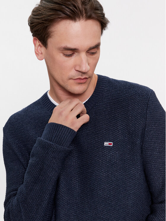 Tommy Jeans Tommy Jeans Sweater DM0DM15060 Sötétkék Regular Fit